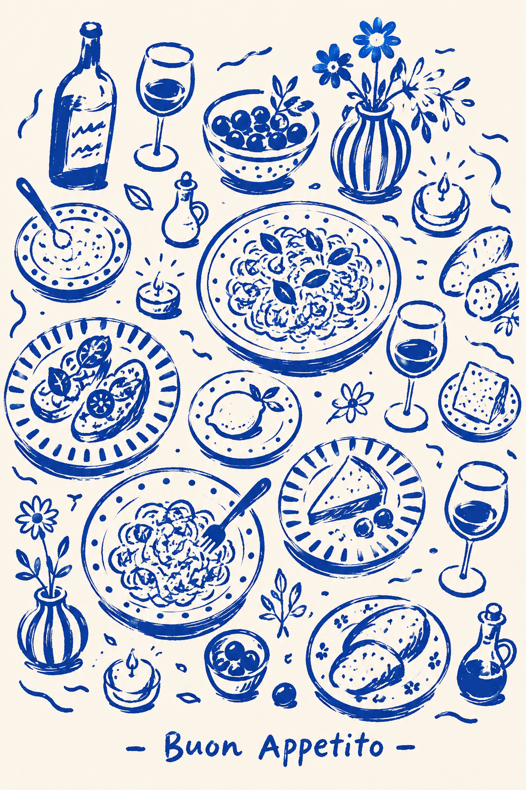 Buon Appetito - blauw