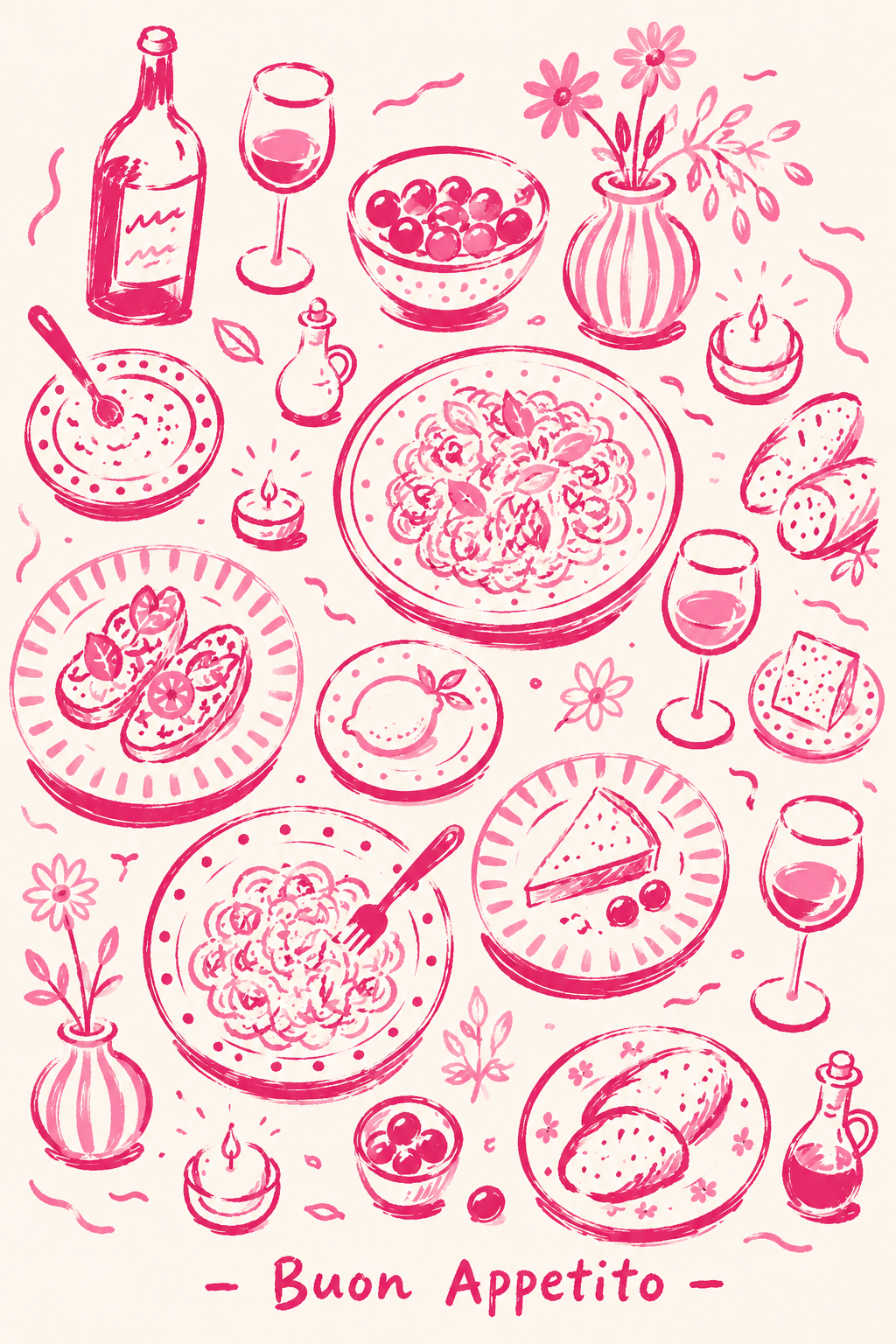 Buon Appetito - roze