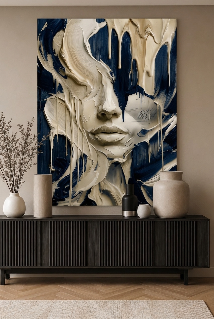 Melting Face - Blauw