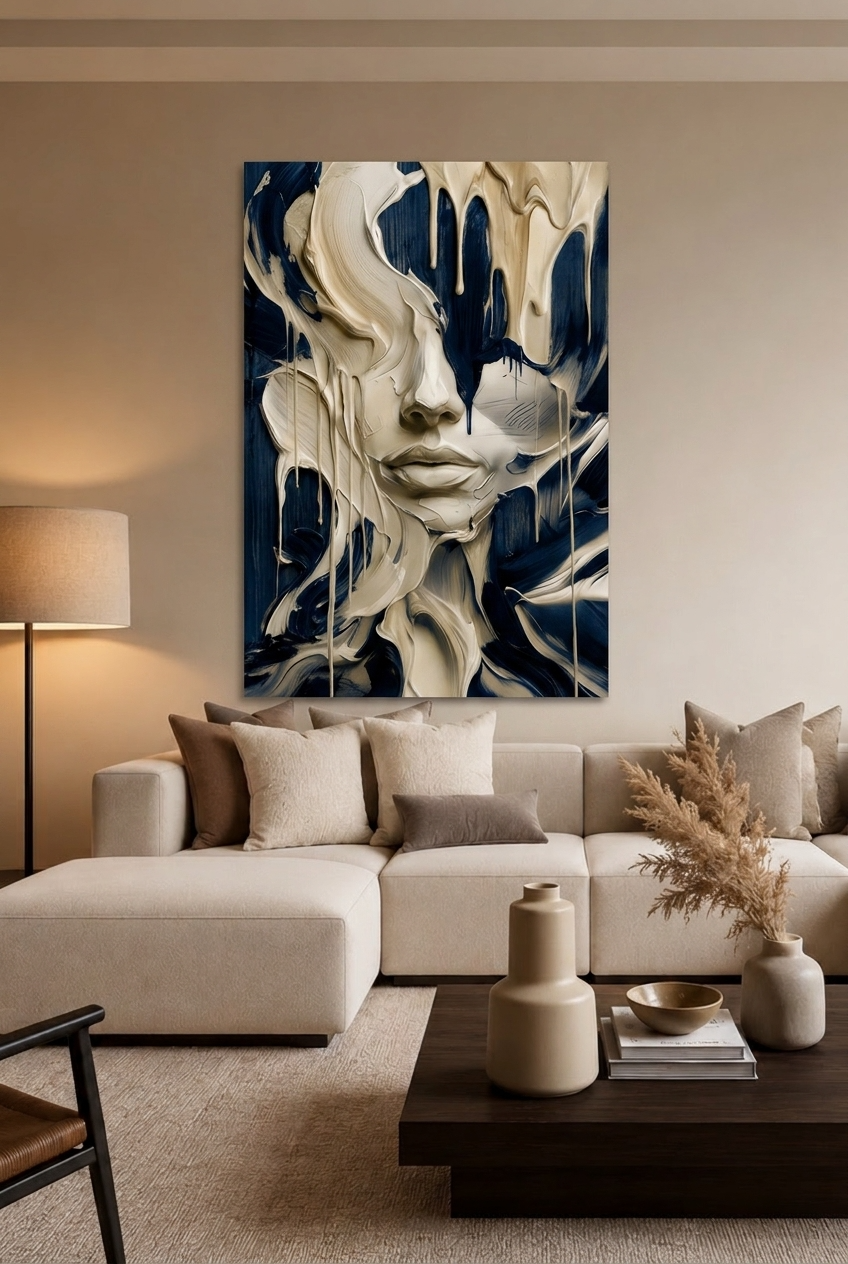 Melting Face - Blauw
